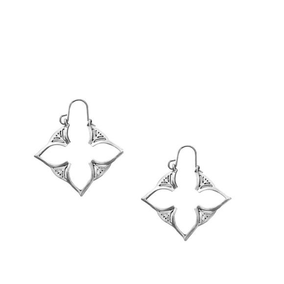 Any w/$20! Silver Ornamental Boho Top Wire Earrings - Picture 3 of 5